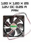 12V 0.25A DC Kuluçka Makinesi Fanı | 12x12x2.5 cm