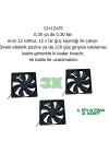 12V 0.25A DC Kuluçka Makinesi Fanı | 12x12x2.5 cm
