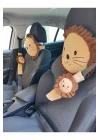 2li paket Şampiyon Arslan Araç Yastık Ve Kemer Seti Yol Arkadaşı Yastık Kemer Puset Dekoru Aslan