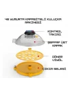 Evonest Evo-Ufo-48 Yumurta Kapasiteli UFO Model Ev Hobi Küçük Çiftlik Tam Otomatik Kuluçka Makinesi