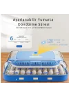 70 Yumurta Kapasiteli Tam Otomatik Kuluçka Makinesi – Nem Kontrollü, Kaz Uyumlu, Dijital Sistem