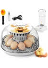 12 Kapasiteli Kuluçka Makinesi, Otomatik Yumurta Çevirime Akıllı kuluçka makinesi