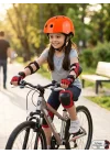 Paten Bisiklet Kaskı Kaykay Kırmızı Siyah Lacivert Pembe Kız Erkek Çocuk Kaskı, Dizlik Dirseklik Eldiven 3-8 Yaş
