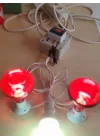 Ana Kucağı Isıtıcı Set | 2x150W Infrared Isıtıcı, Dijital Termostat ve 1 Aydınlatma