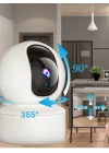 360° Bebek İzleme Kamerası | Sesli Güvenlik, Hareket Algılama ve 32GB Hafıza Kartı