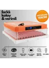 Evonest 120 Yumurtalık Kuluçka Makinesi | Turuncu Renk