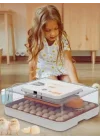 Evonest 56 Kapasiteli Kuluçka Makinesi Turuncu
