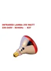 LIGTEX Infrared Kümes Isıtıcı Lamba 250W | Sadece Lamba