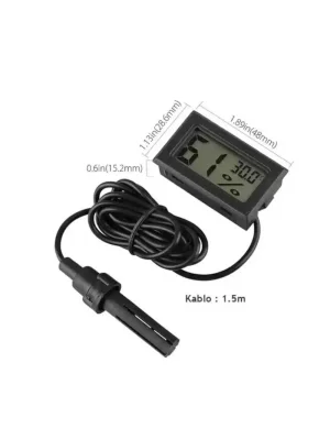 Dijital Ekran Sıcaklık Ve Nem Ölçer - Termometre Higrometre Kuluçka