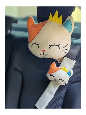 Araç Yastık Ve Kemer Seti Yılbaşı Yol Arkadaşı Yastık Kemer Araç Puset Dekoru