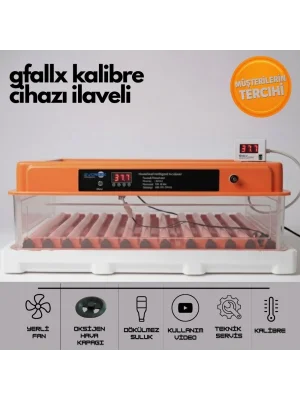 Evonest Kuluçka Makinesi GFALLX dönüşüm-Ek performans-120 Yumurtalık | Turuncu Renk