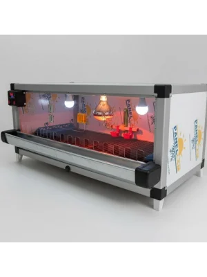 Evonest Lüks Civciv Büyütme Kafesi – Dijital Termostatlı, Infrared Isıtıcılı, Otomatik Suluklu 105x55x45 cm