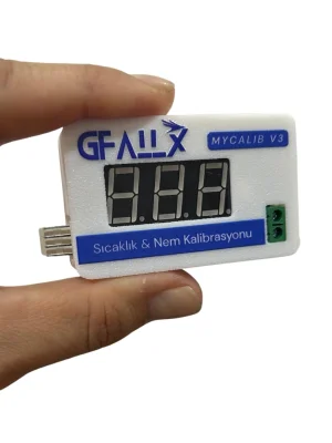Gfallx V2 Mycalib Kalibrasyon Cihazı | Kuluçka Isı, Sıcaklık ve Nem Ölçer | Yerli Ürün