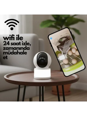 Kuluçka Makinesi İzleme Kamerası | Civciv, Sıcaklık ve Nem Takip