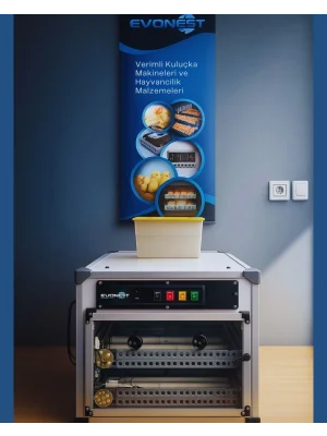 Emko 3722 Yerli Kuluçka Makinesi | SSR Röle Termostatlı Kabin Tip, Kaz Uyumlu