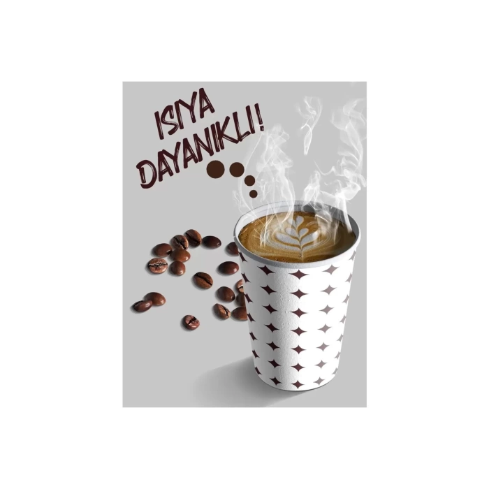 Karton Bardak 4 Oz Türk Kahvesi Espresso Bardağı 500 Adet - Ahşap Karıştırıcı 500 Adet