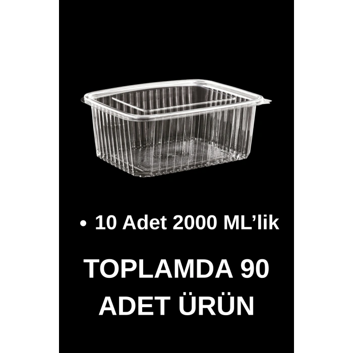 Kullan-At Saklama Kabı Seti 90 Adet (9 Boy–Kapaklı) Sızdırmaz Plastik Kap Kase
