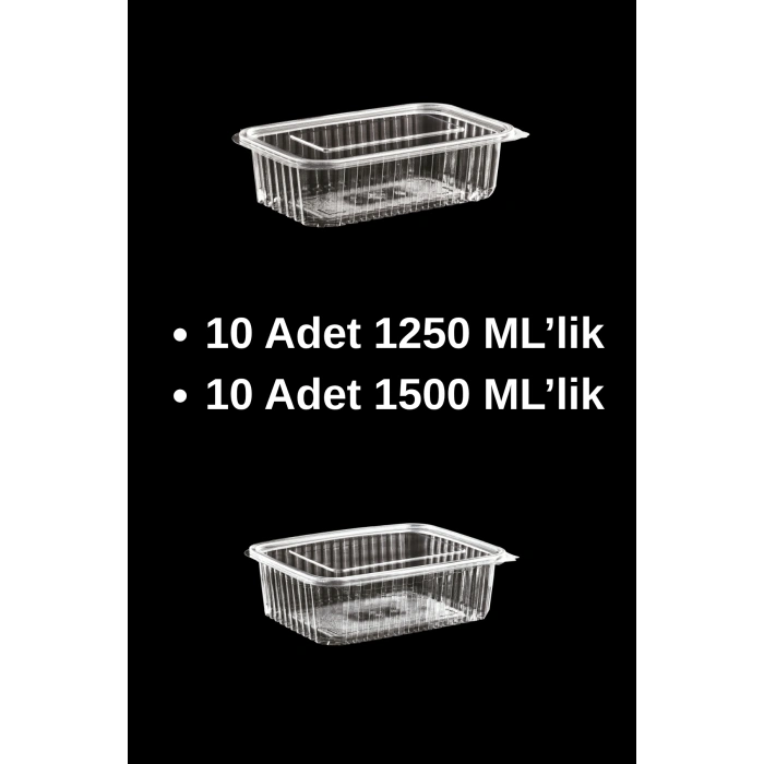 Kullan-At Saklama Kabı Seti 90 Adet (9 Boy–Kapaklı) Sızdırmaz Plastik Kap Kase