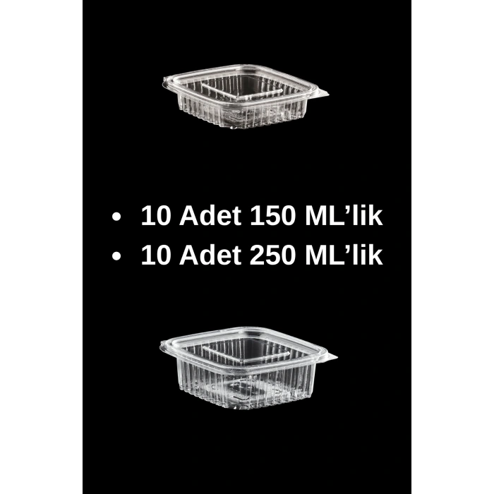 Kullan-At Saklama Kabı Seti 90 Adet (9 Boy–Kapaklı) Sızdırmaz Plastik Kap Kase