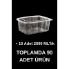 Kullan-At Saklama Kabı Seti 90 Adet (9 Boy–Kapaklı) Sızdırmaz Plastik Kap Kase