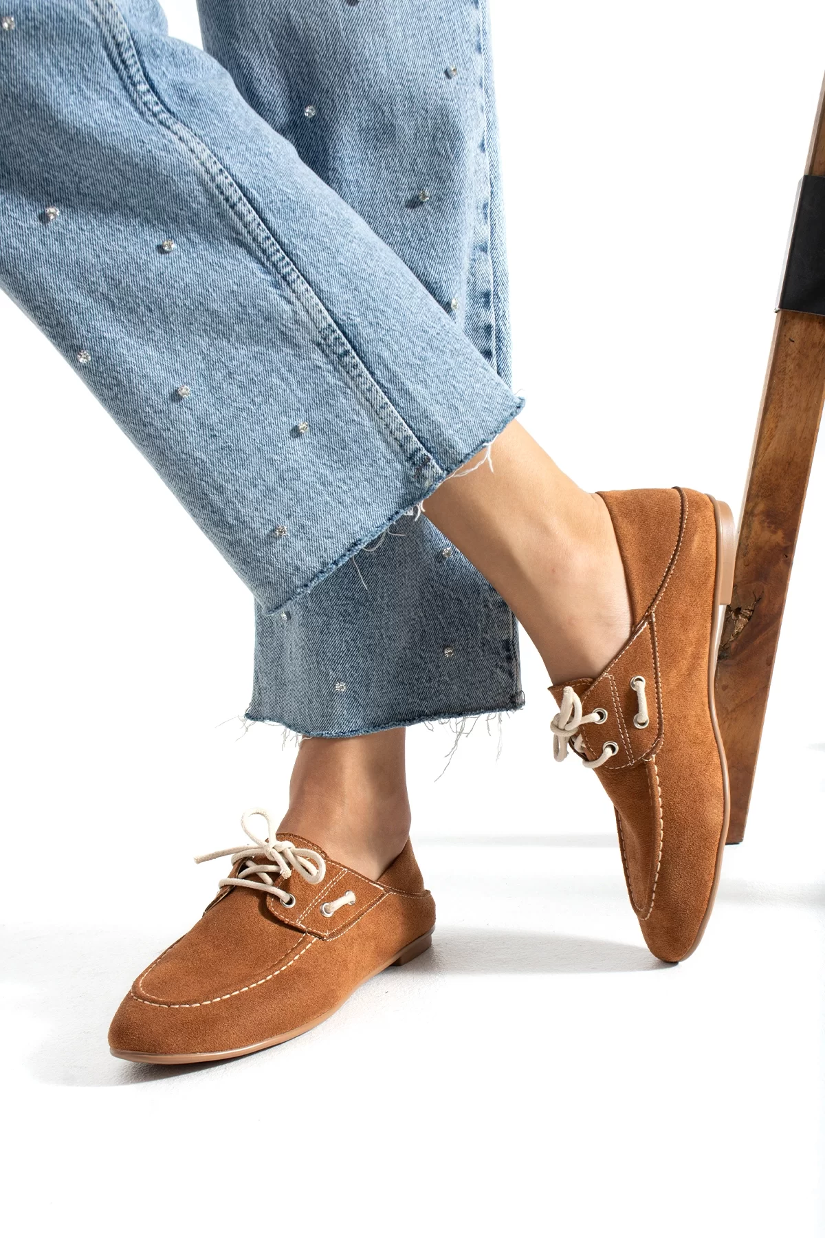 Casual Chic Açık Kahve Kadın Düz Taban Babet Ayakkabı