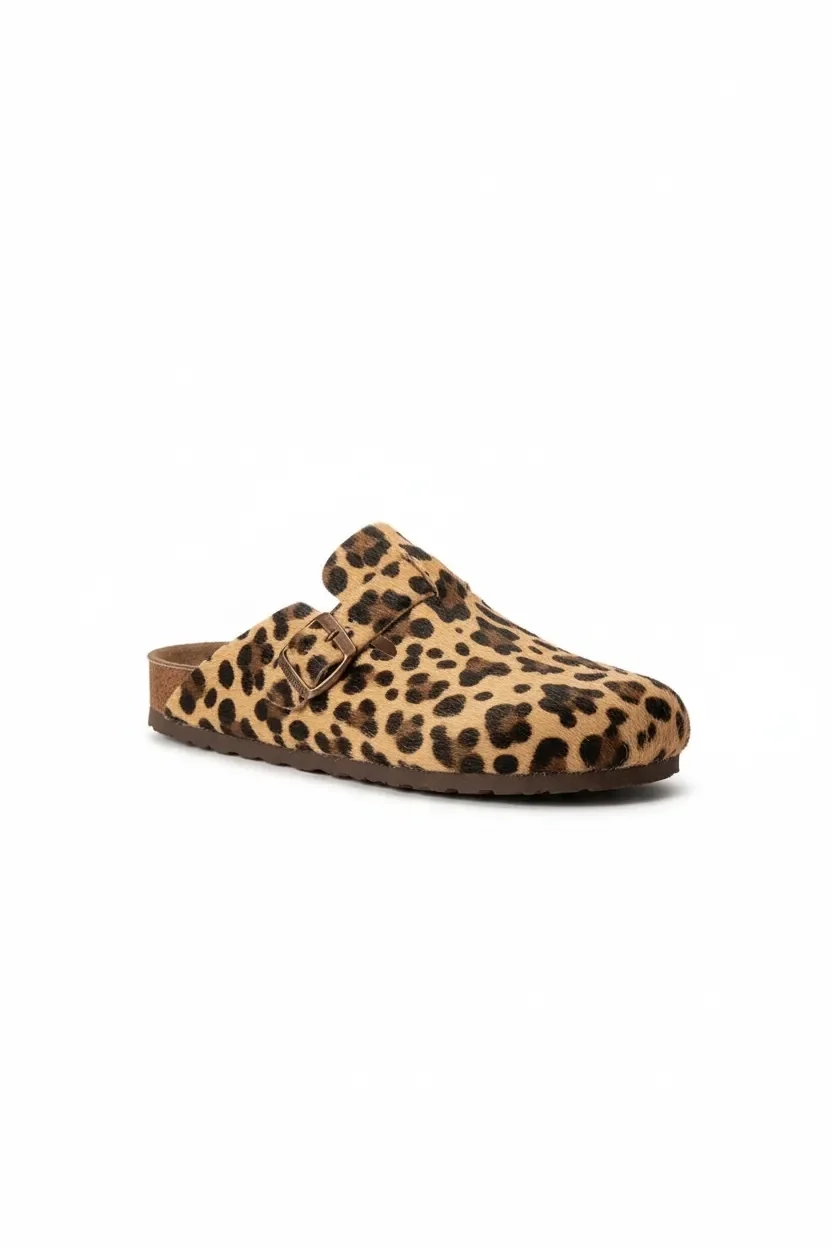 Doston Terlik Rahat Taban, Şehir Stili - Leopar Kahve