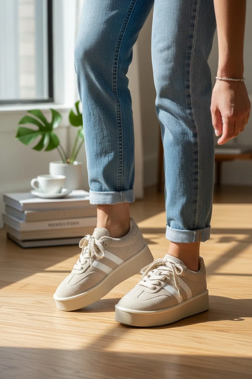 Monte Kadın Sneaker Hafif Premium Tasarım - Bej