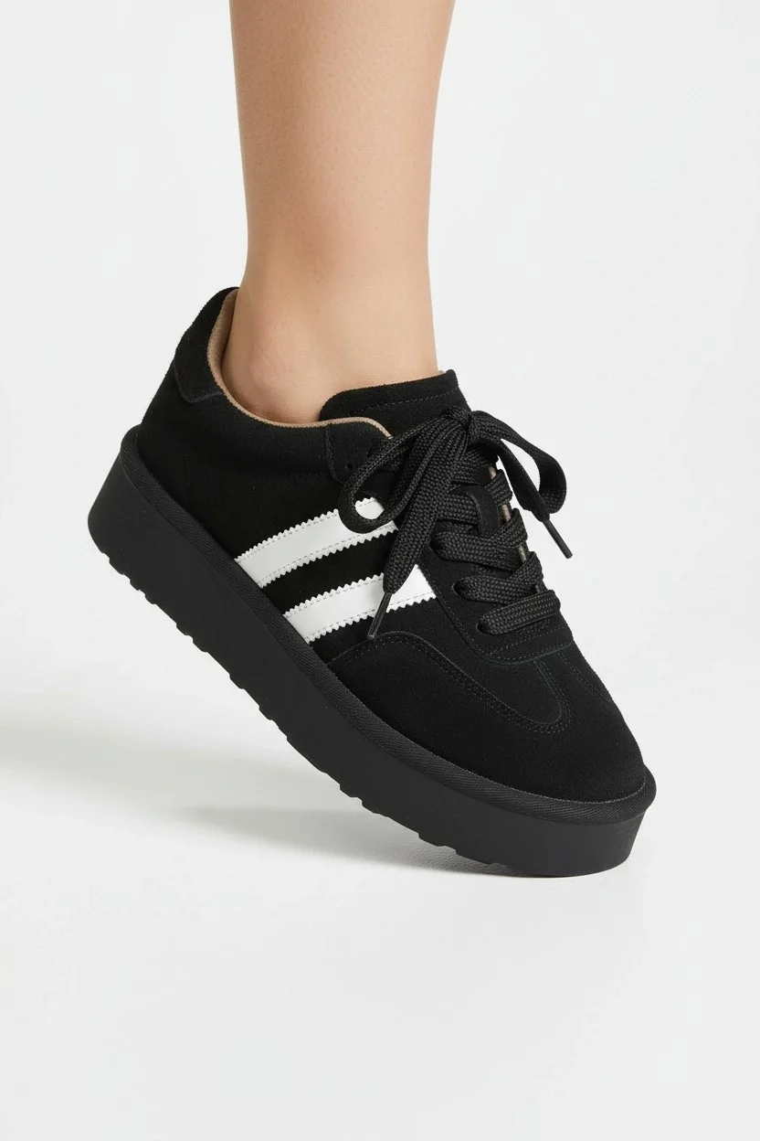 Monte Kadın Sneaker Hafif Premium Tasarım - Siyah