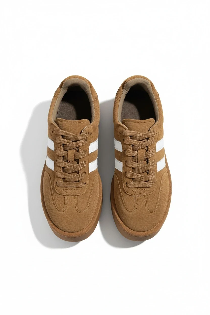 Monte Kadın Sneaker Hafif Premium Tasarım - Taba