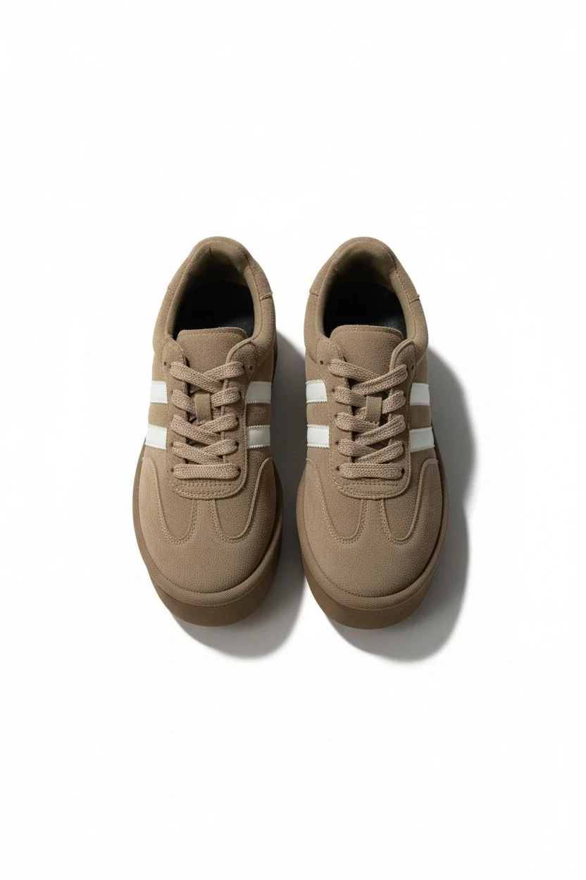 Monte Kadın Sneaker Hafif Premium Tasarım - Vizon