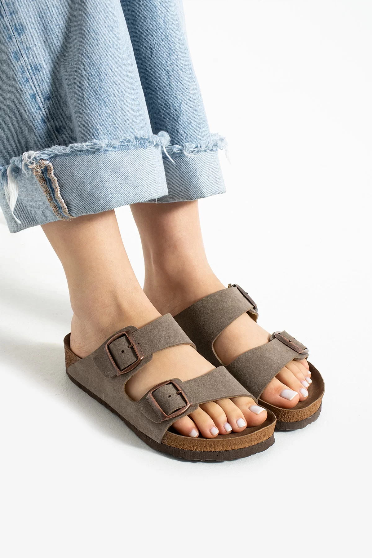 Fuga Comfort Vizon Unisex Tokalı Terlik – Ortopedik, Hafif, Kaymaz Taban