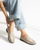 Casual Chic Bej Kadın Bağcıksız Babet Ayakkabı