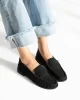 Casual Chic Siyah Kadın Bağcıksız Babet Ayakkabı