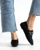 Casual Chic Siyah Kadın Düz Taban Babet Ayakkabı