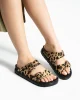 Leopar Terlik Bej