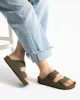 Fuga Comfort Haki Unisex Tokalı Terlik – Ortopedik, Hafif, Kaymaz Taban