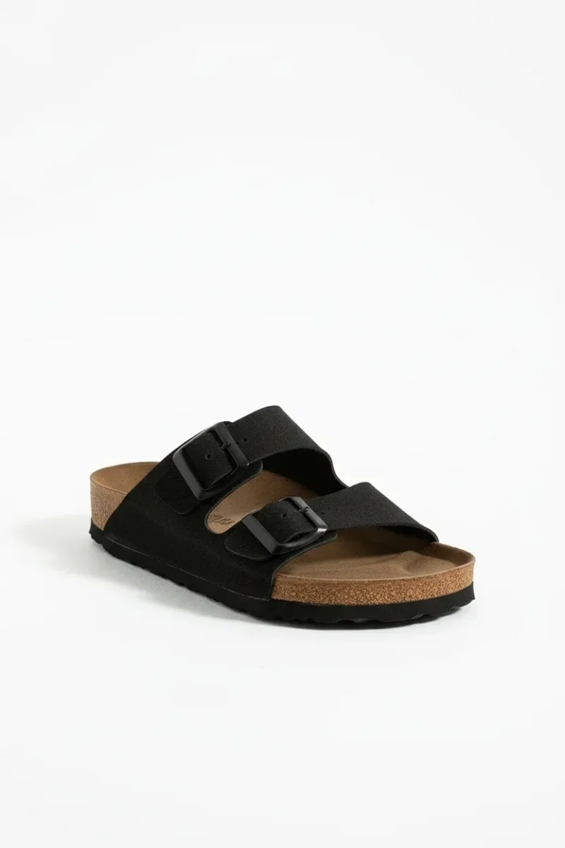 Fuga Comfort Unisex Tokalı Terlik – Siyah