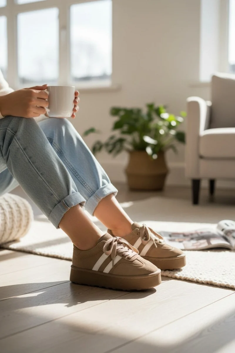 Monte Kadın Sneaker Hafif Premium Tasarım - Vizon