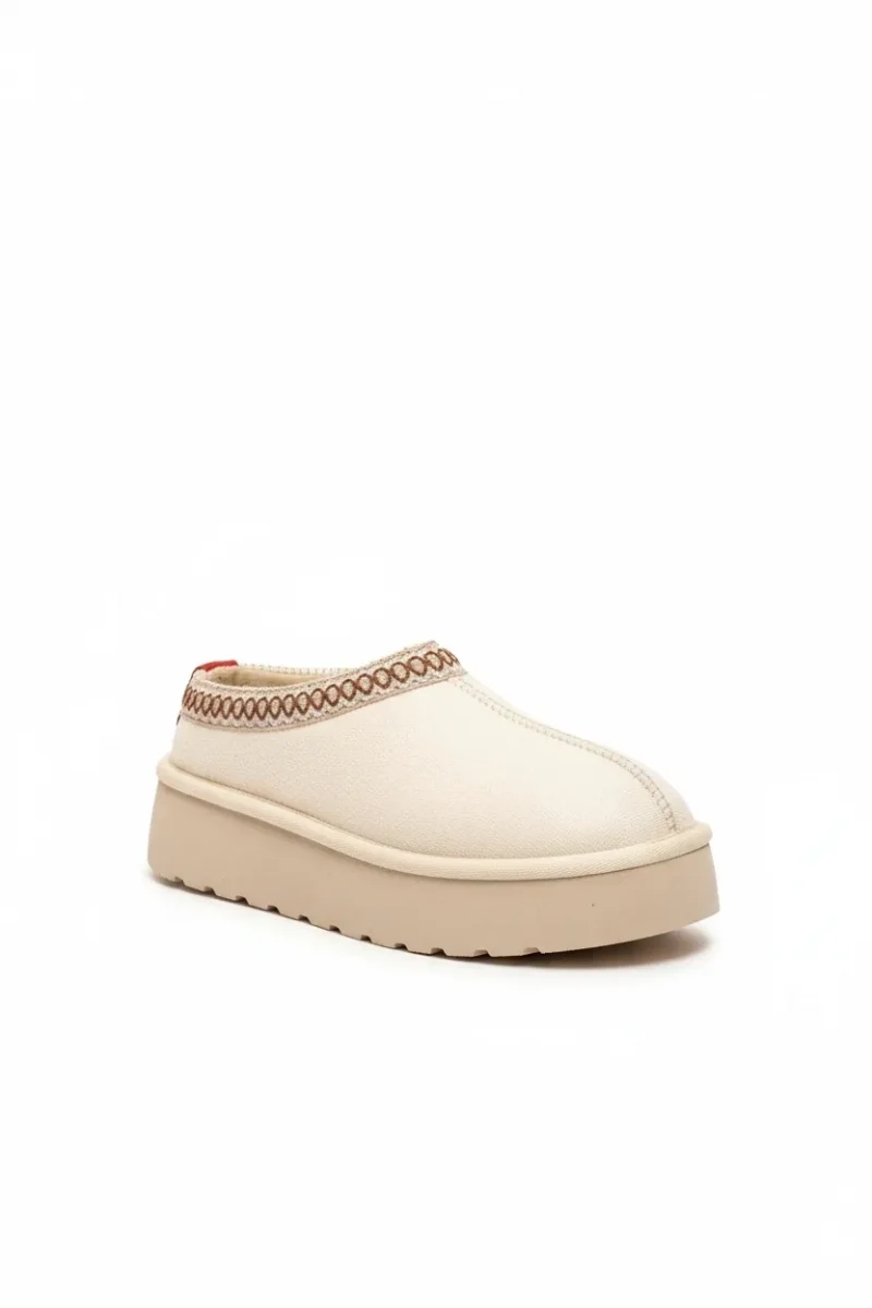 Tazzy Classic Süet Tüylü Kadın Bot - Bej