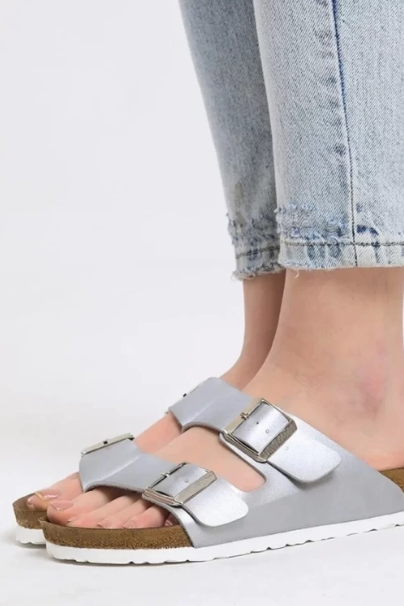 UNISEX TOKALI TERLİK - GÜMÜŞ
