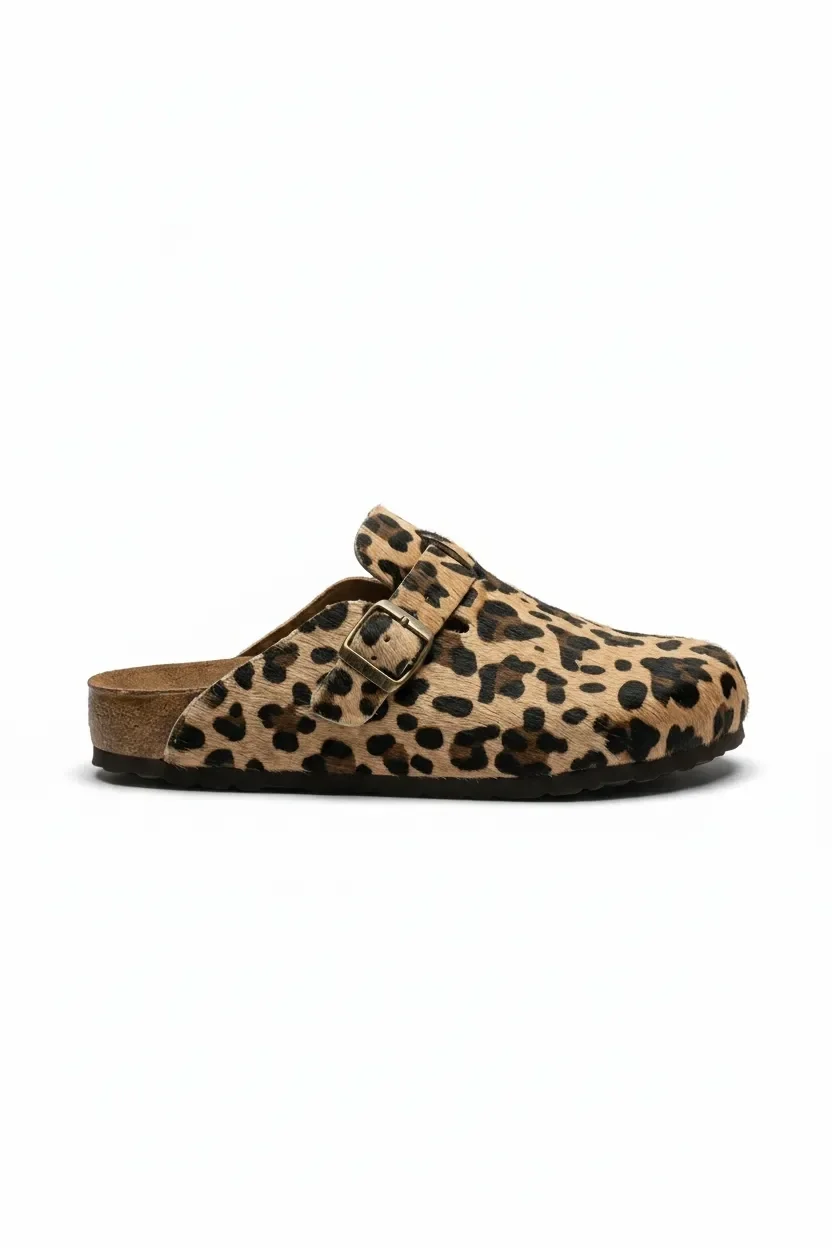 Doston Terlik Rahat Taban, Şehir Stili - Leopar Kahve