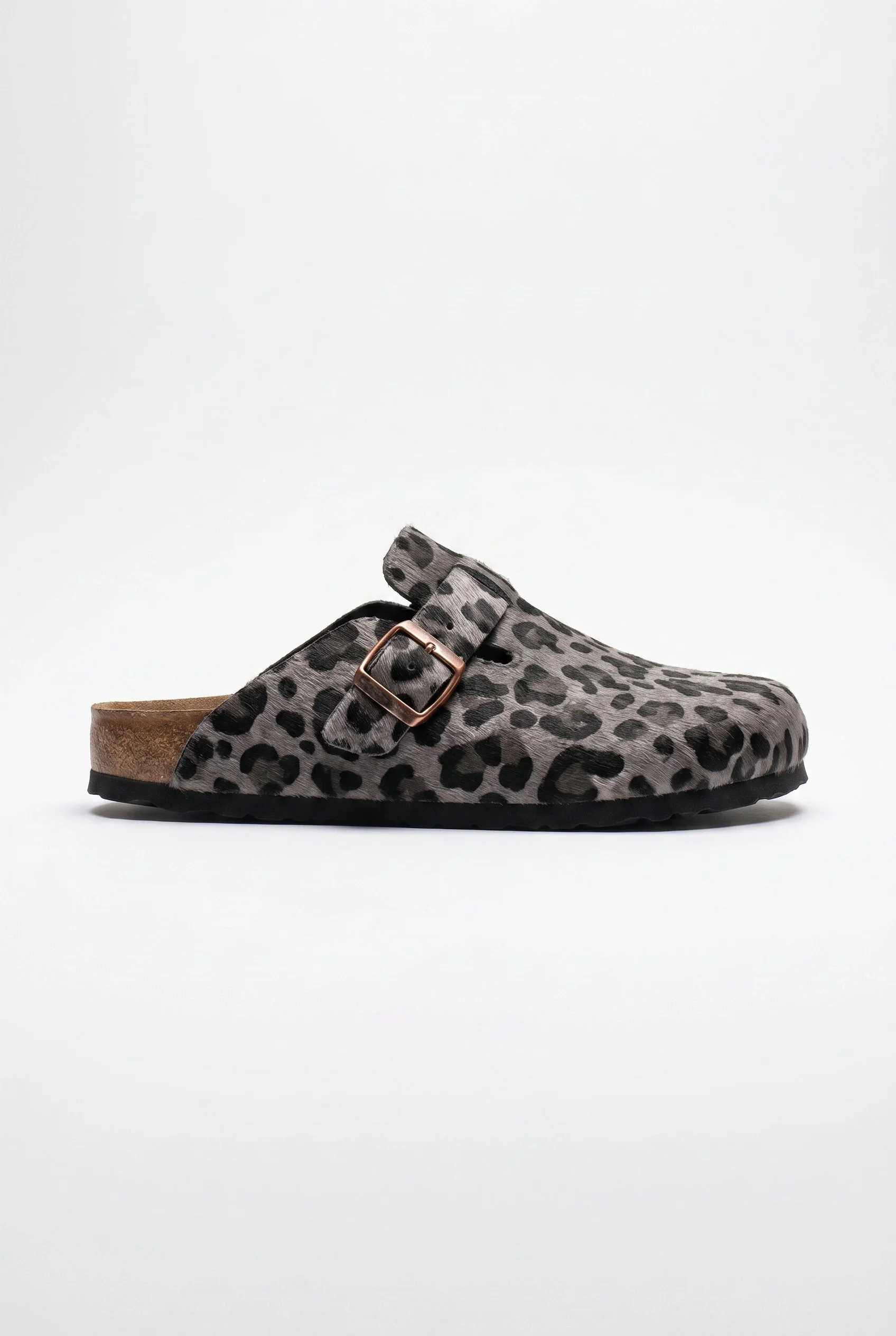 Boston Terlik Rahat Taban, Şehir Stili - Leopar Gri