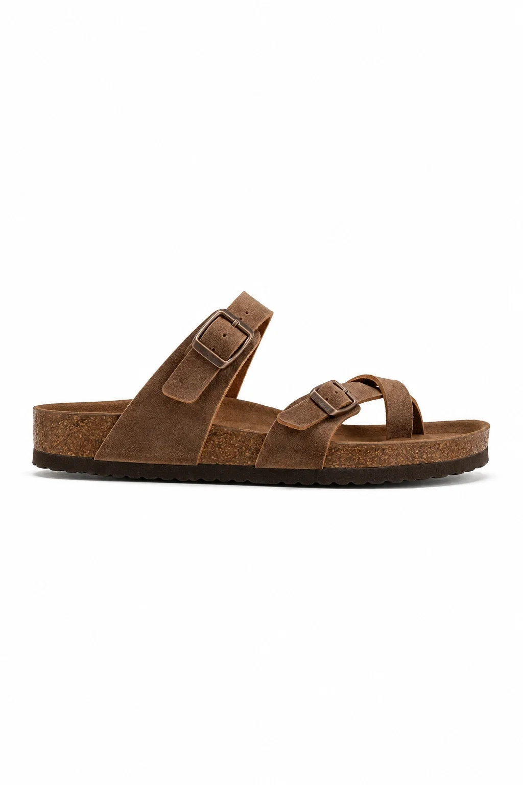 Moderno Womens Slippers Tan – Cross Band, Comfortable, Stylish and Relaxed