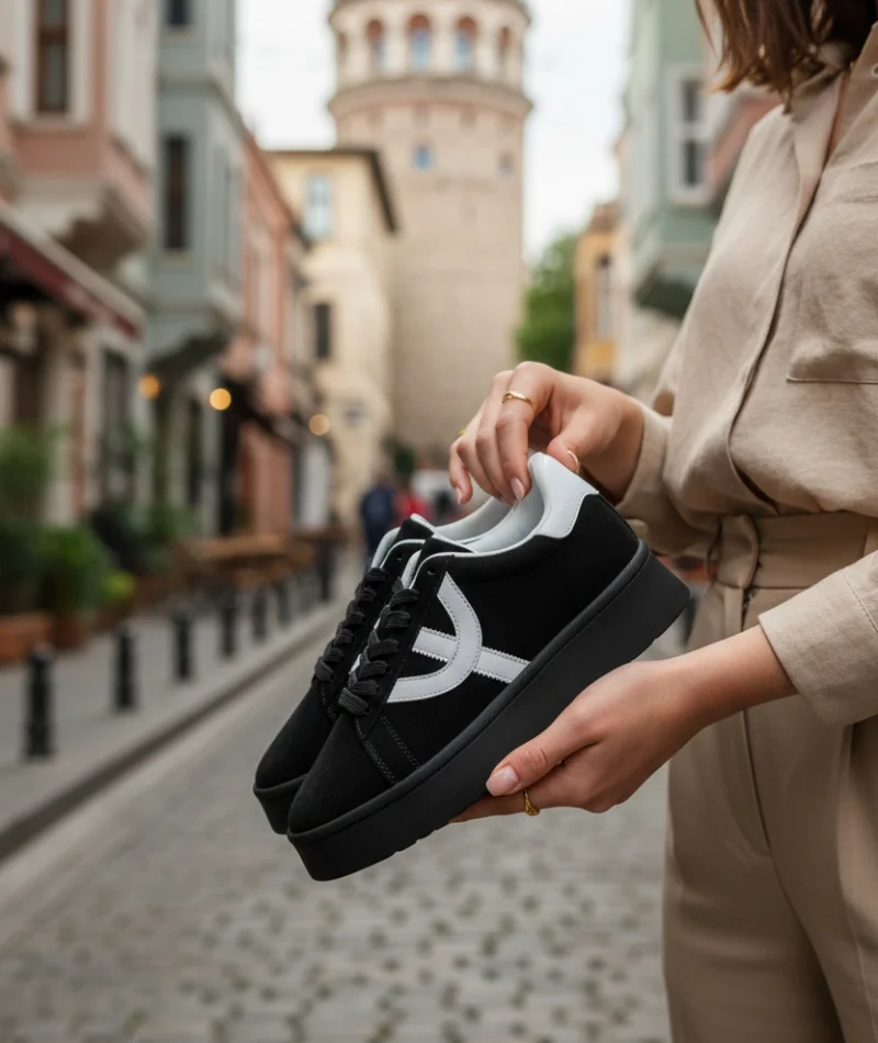 Ella Kadın Premium Sneaker - Siyah