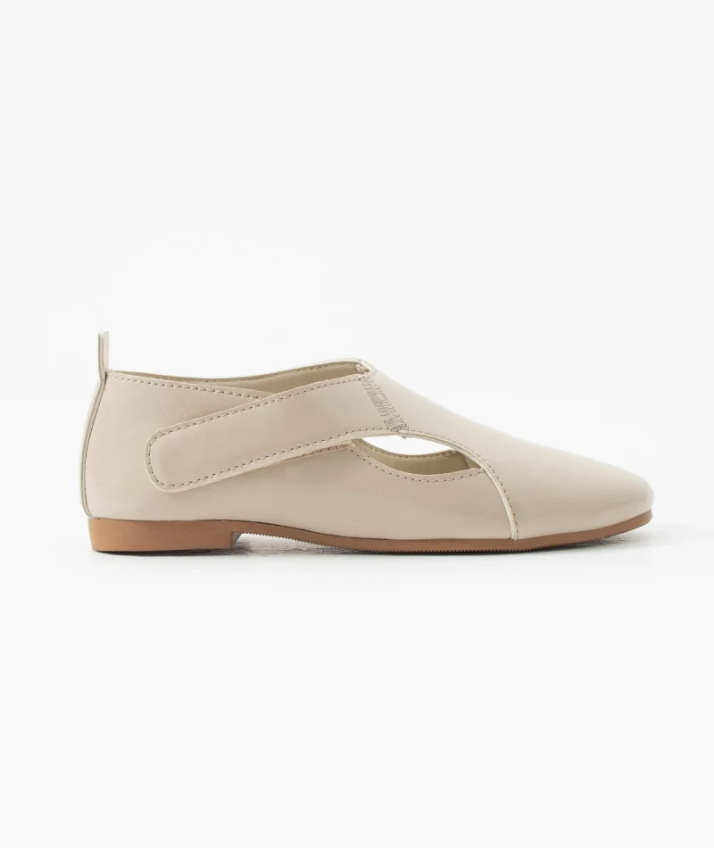 Viona Minimal Kadın Günlük Babet – Bej