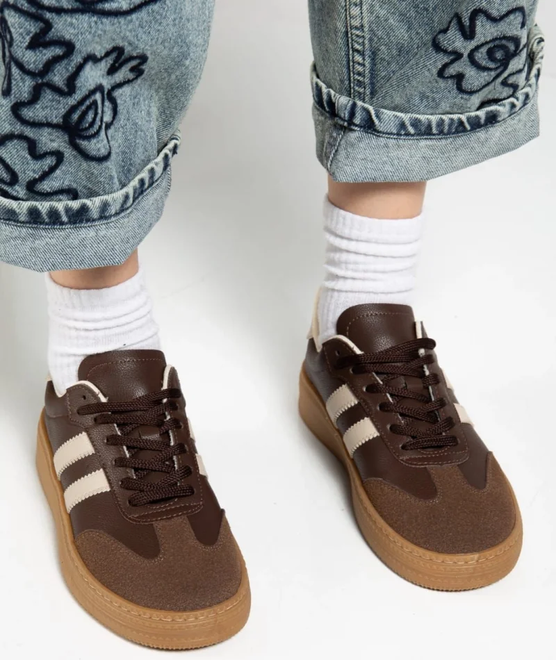 Nova Spor Gum Taban Günlük Sneaker - Kahve