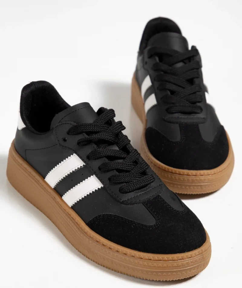 Nova Sports Gum Sole Casual Sneaker - Black