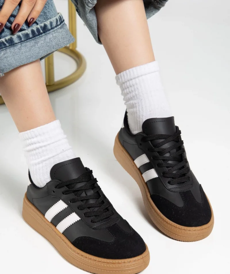 Nova Sports Gum Sole Casual Sneaker - Black