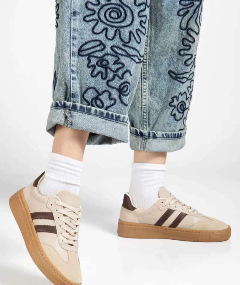 Nova Spor Gum Taban Günlük Sneaker - Bej