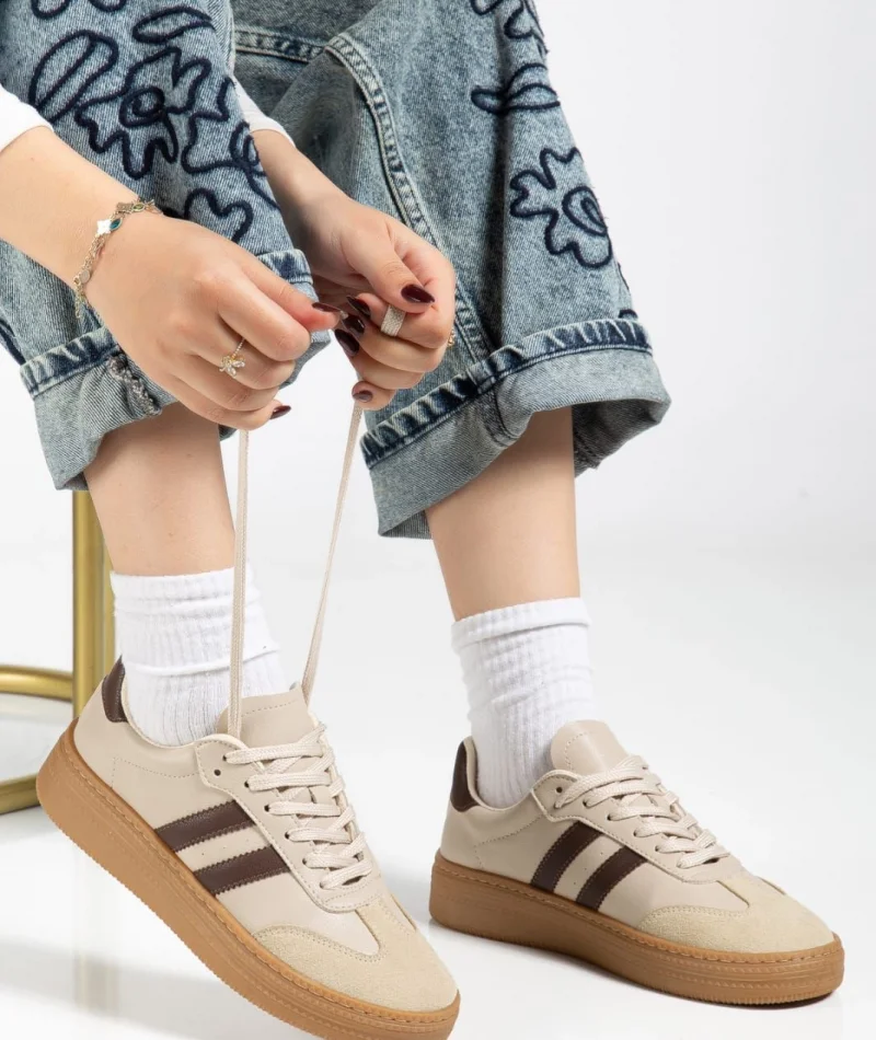 Nova Spor Gum Taban Günlük Sneaker - Bej
